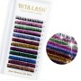 Gene false fir cu fir Rita WOW Lash Glitter color cu sclipici D/0.15 de 13mm